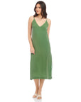 Jordyn Side-Slit Midi Dress