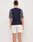 Tamra Contrast Puff Sleeve Top