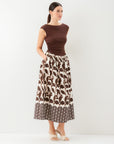 Carina Long Contrast Dress
