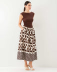 Carina Long Contrast Dress
