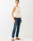 Zoyla Contrast Stitch Top