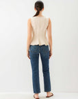 Zoyla Contrast Stitch Top
