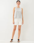 Clarice Side Button Top