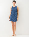 Clarice Side-Button Shift Dress