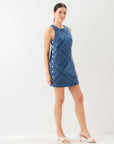 Clarice Side-Button Shift Dress