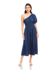 Abilene One-Shoulder Midi Dress