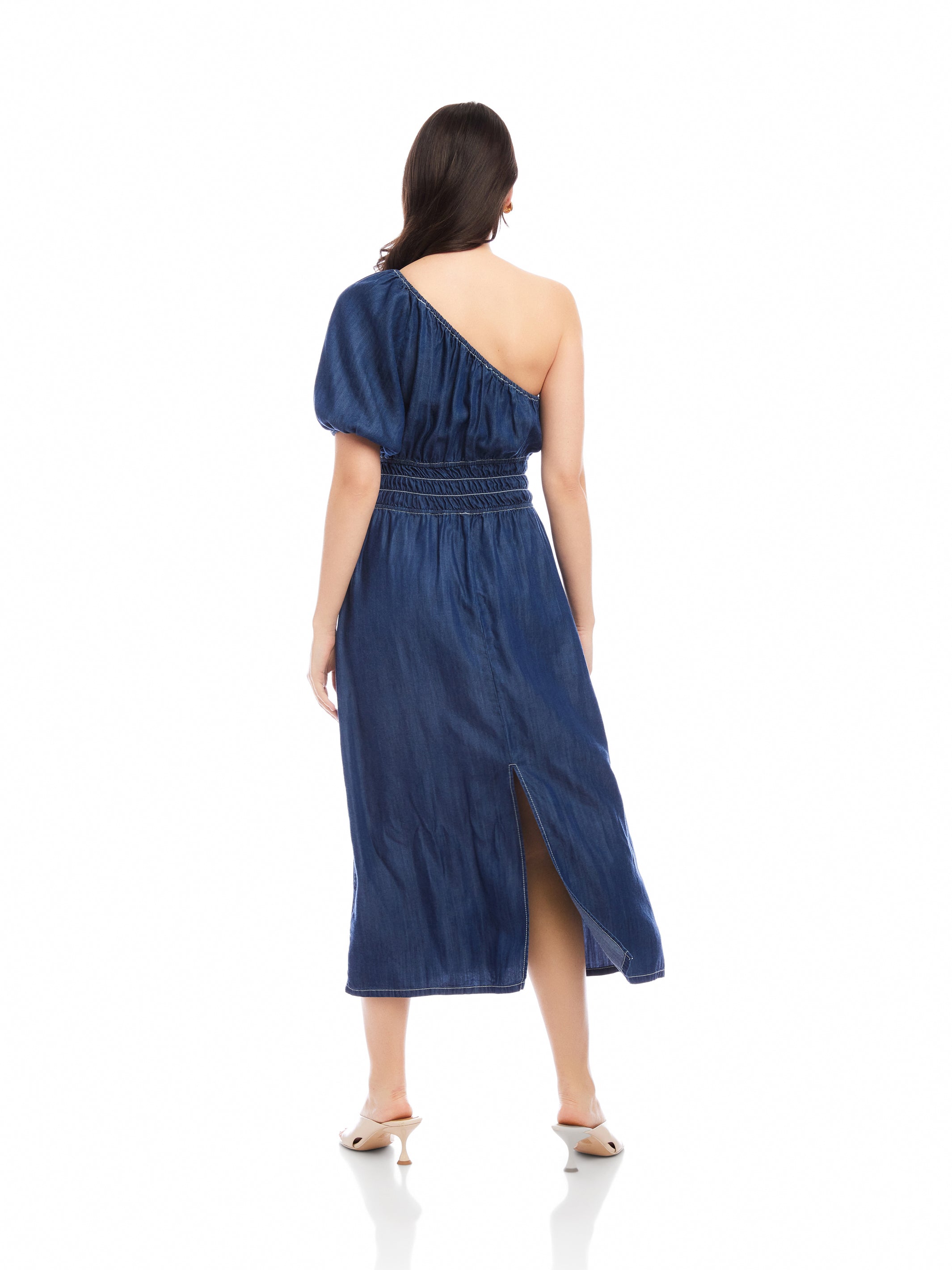Abilene One-Shoulder Midi Dress