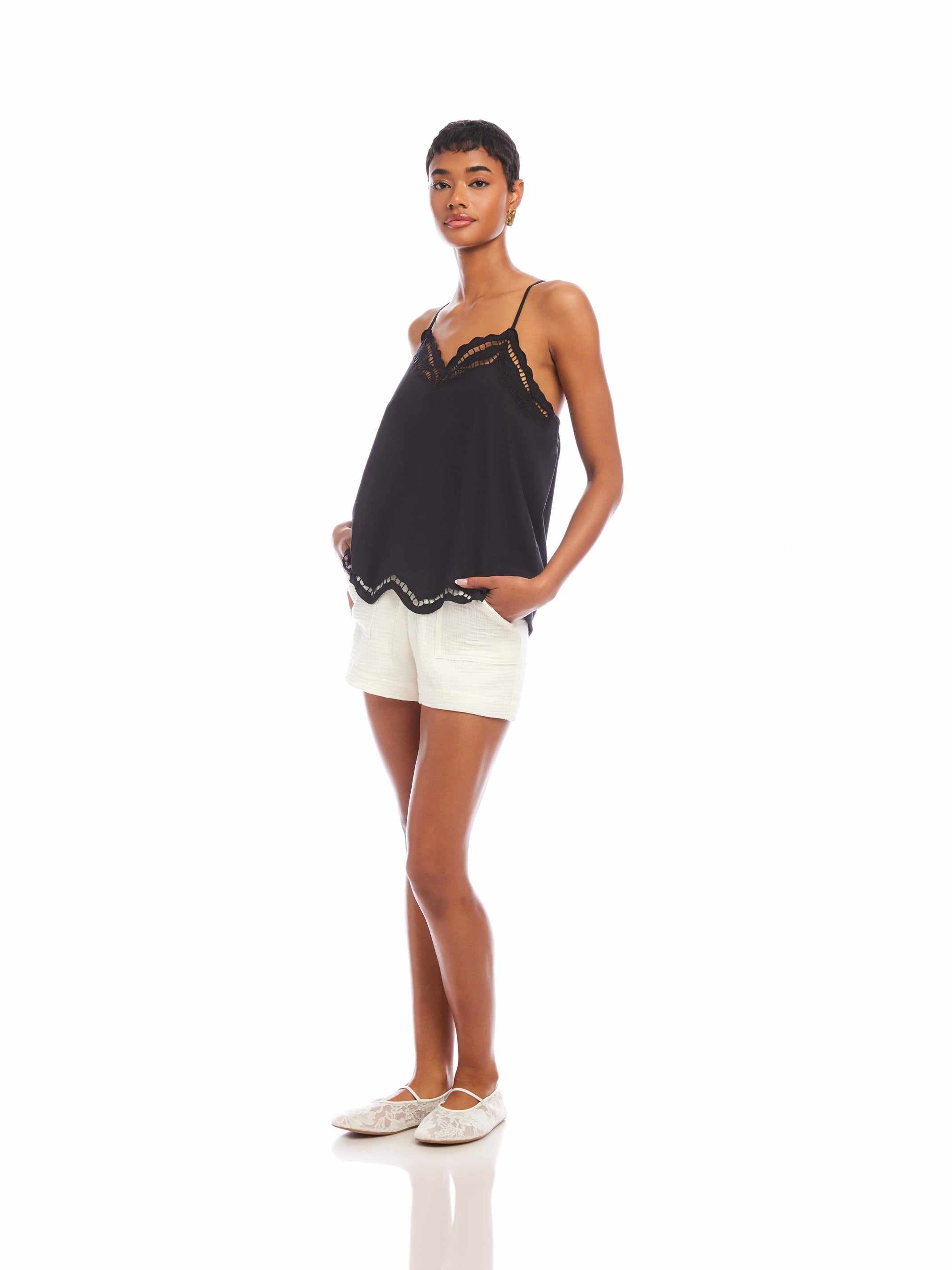 Marian Cami Cutout Top