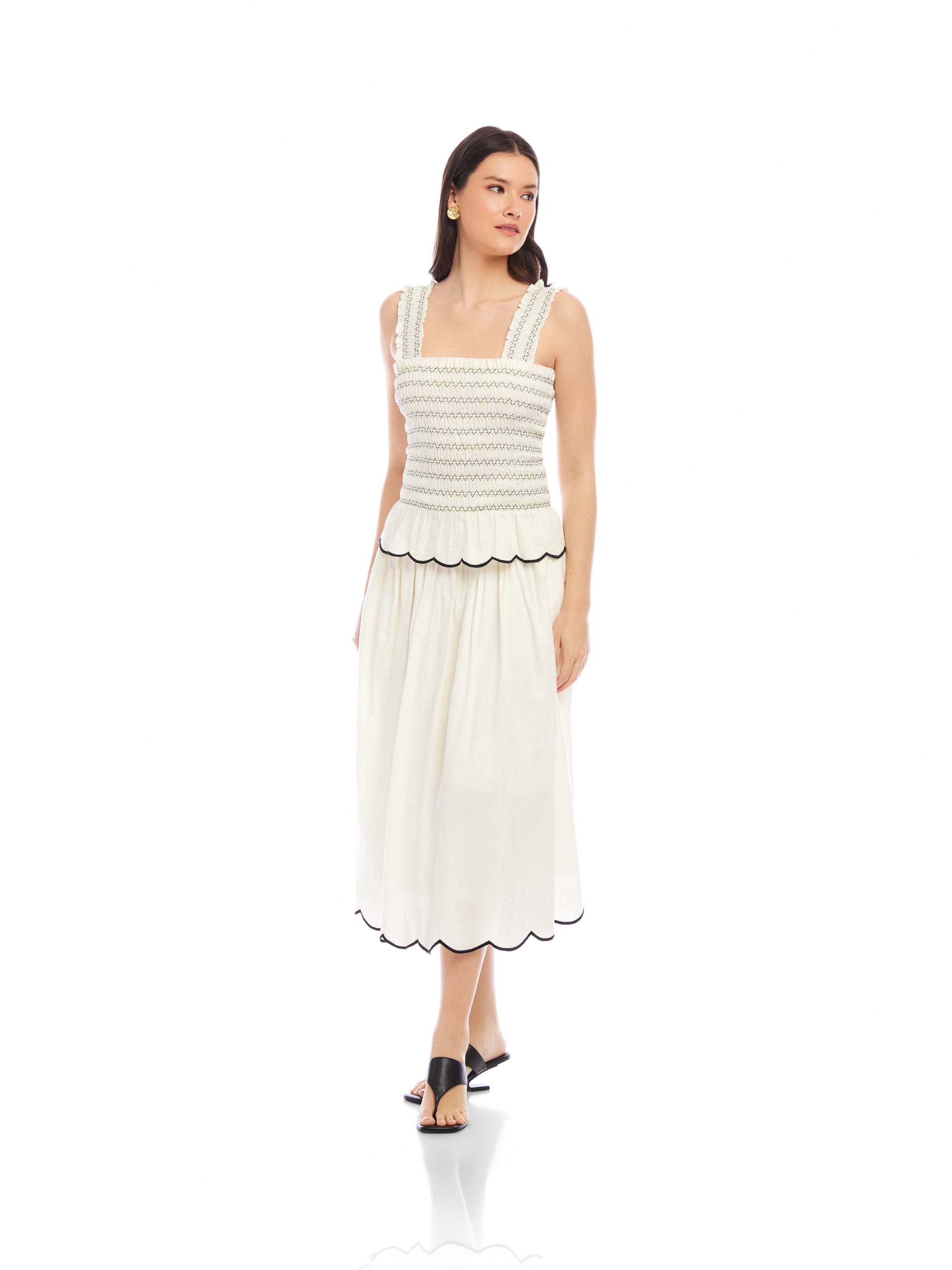 Elliot Smocked Tank Top
