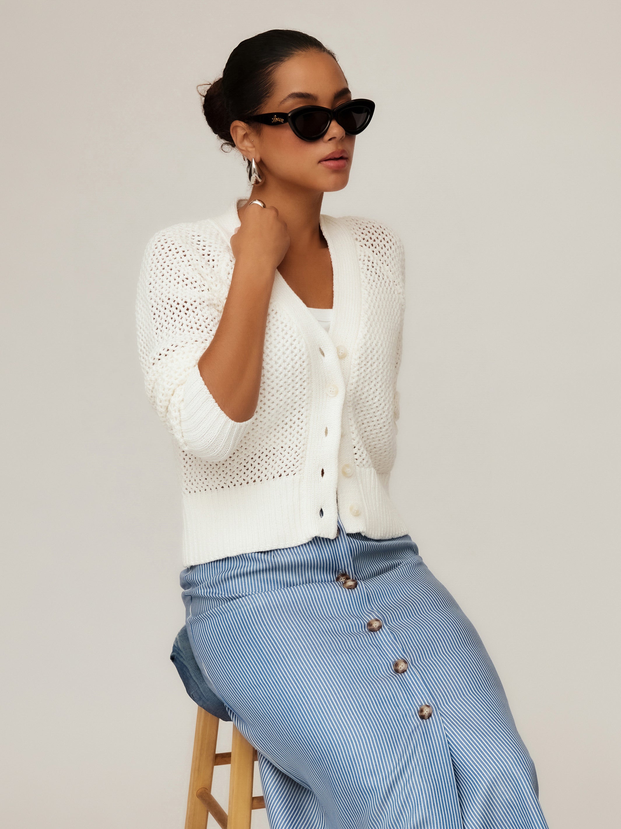 Ellen Crochet Cardigan Sweater