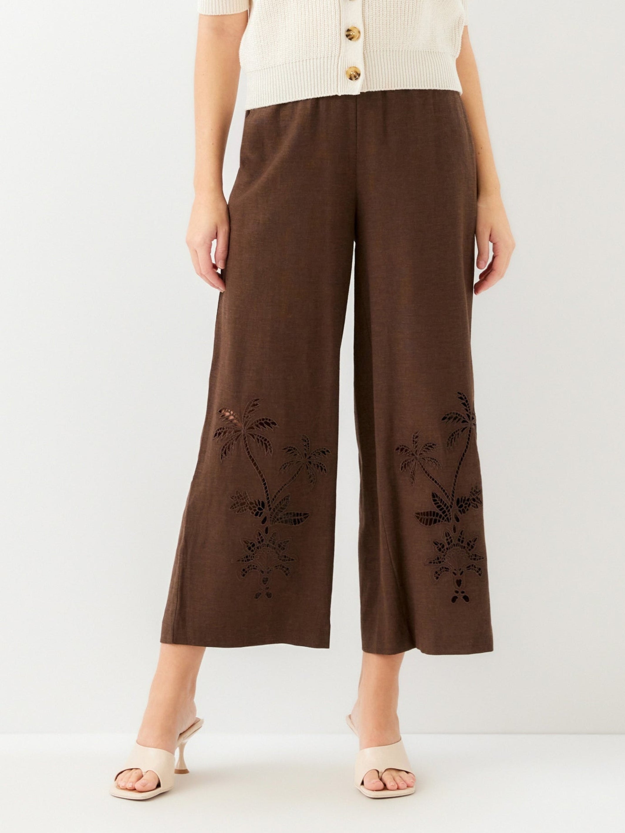 Zora Embroidered Ankle Pants | Fifteen Twenty Clothing