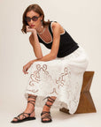 Alicia Contrast Midi Dress