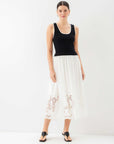 Alicia Contrast Midi Dress