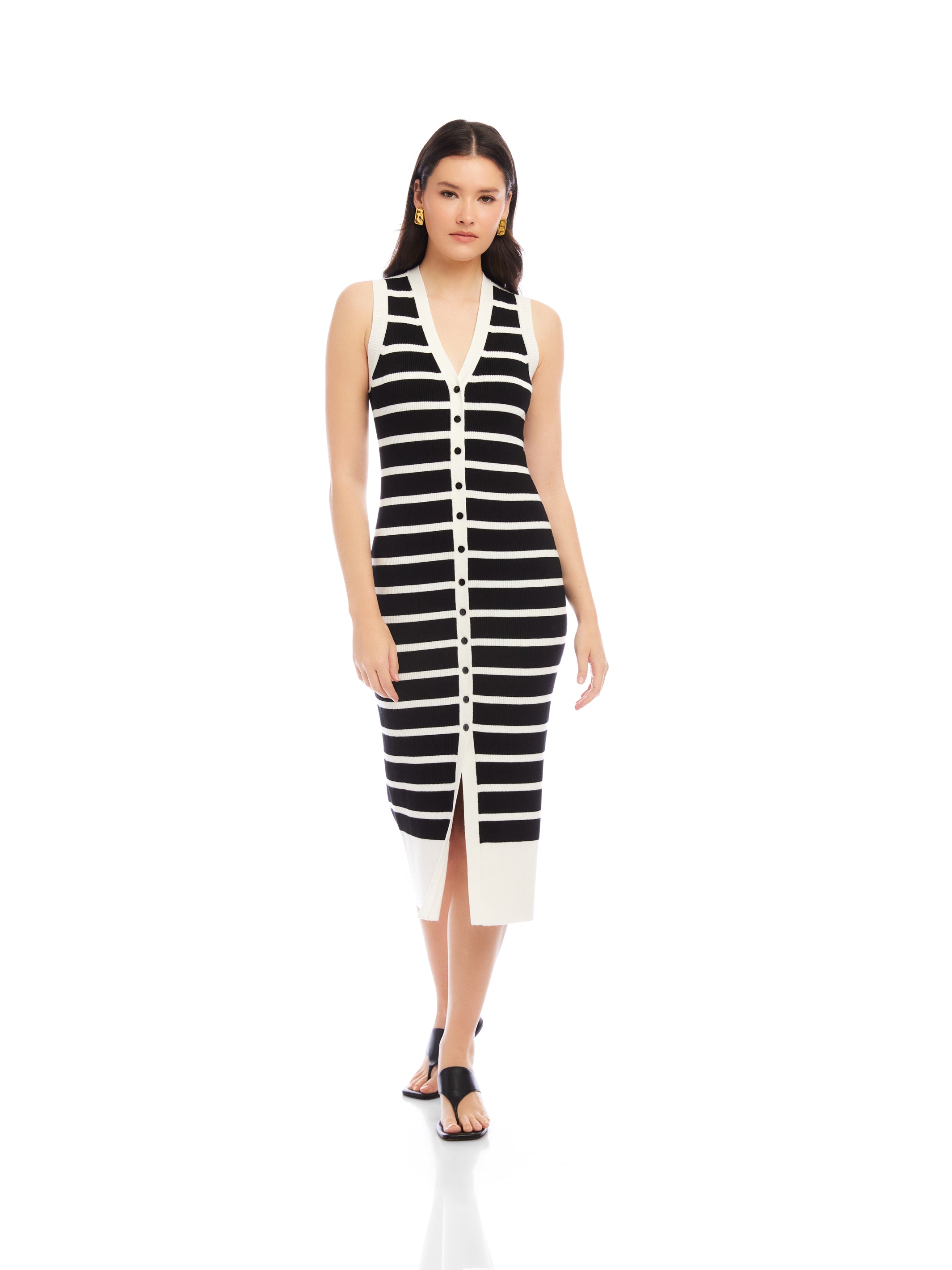 Jenna V-Neck Sweater Dress