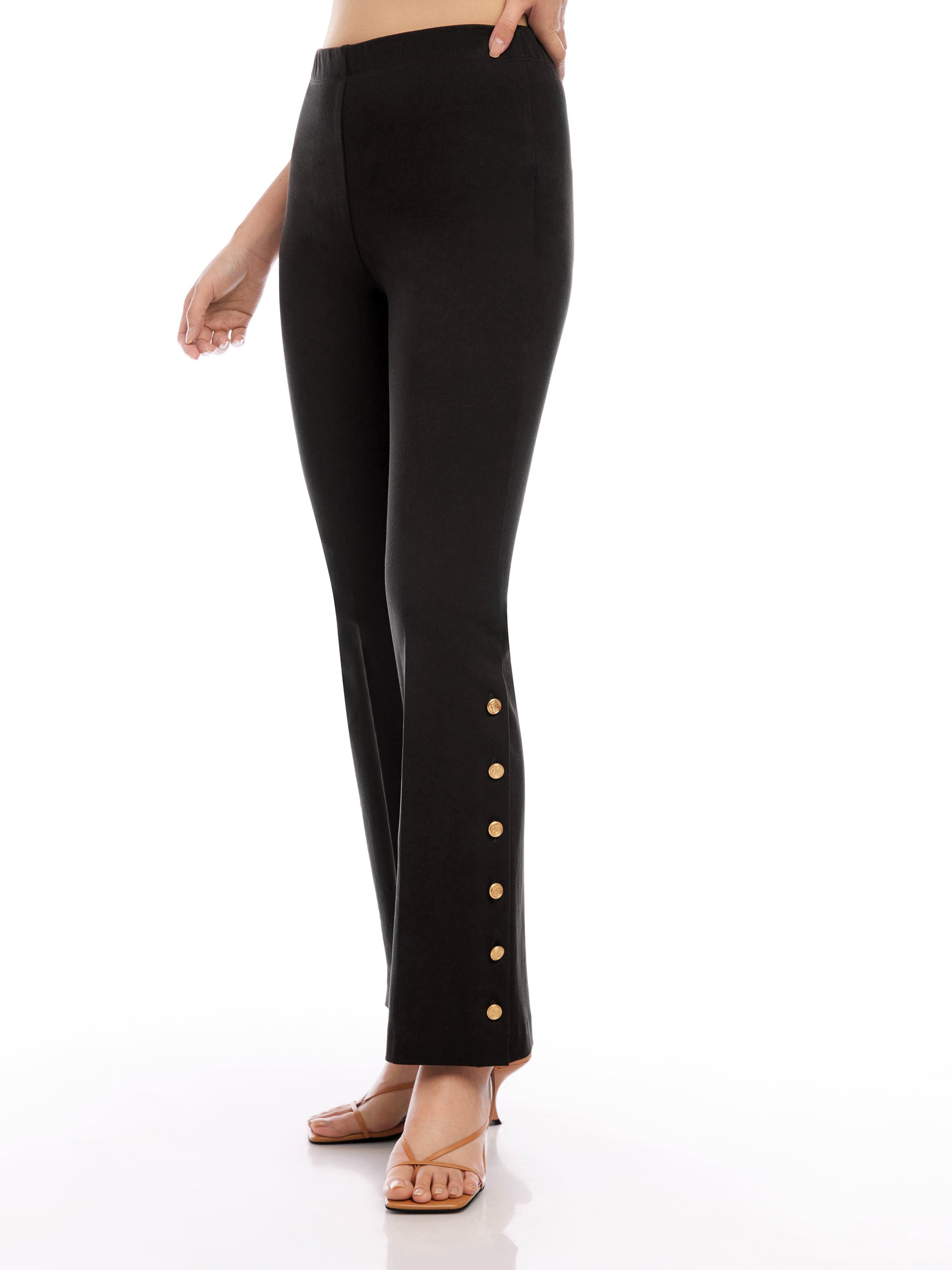 Button Hem Pants