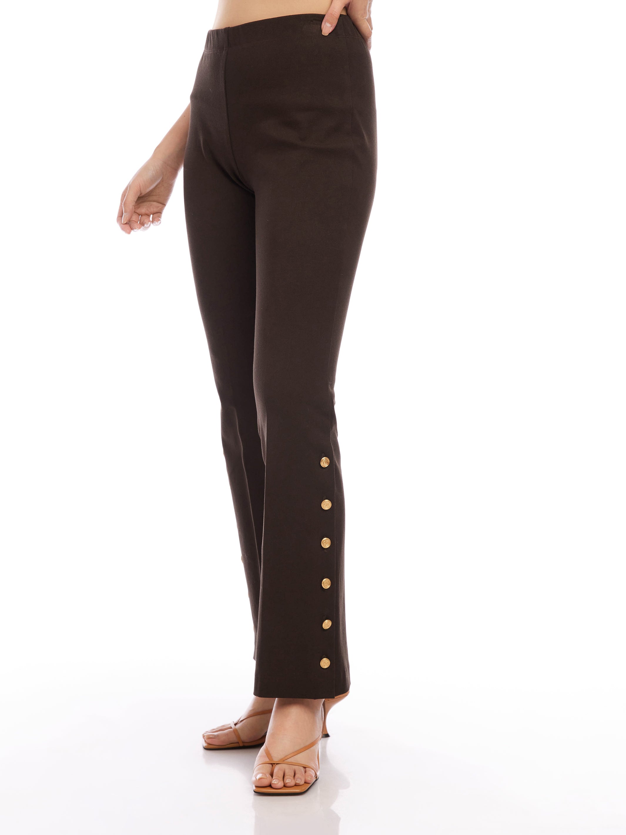 Button Hem Pants