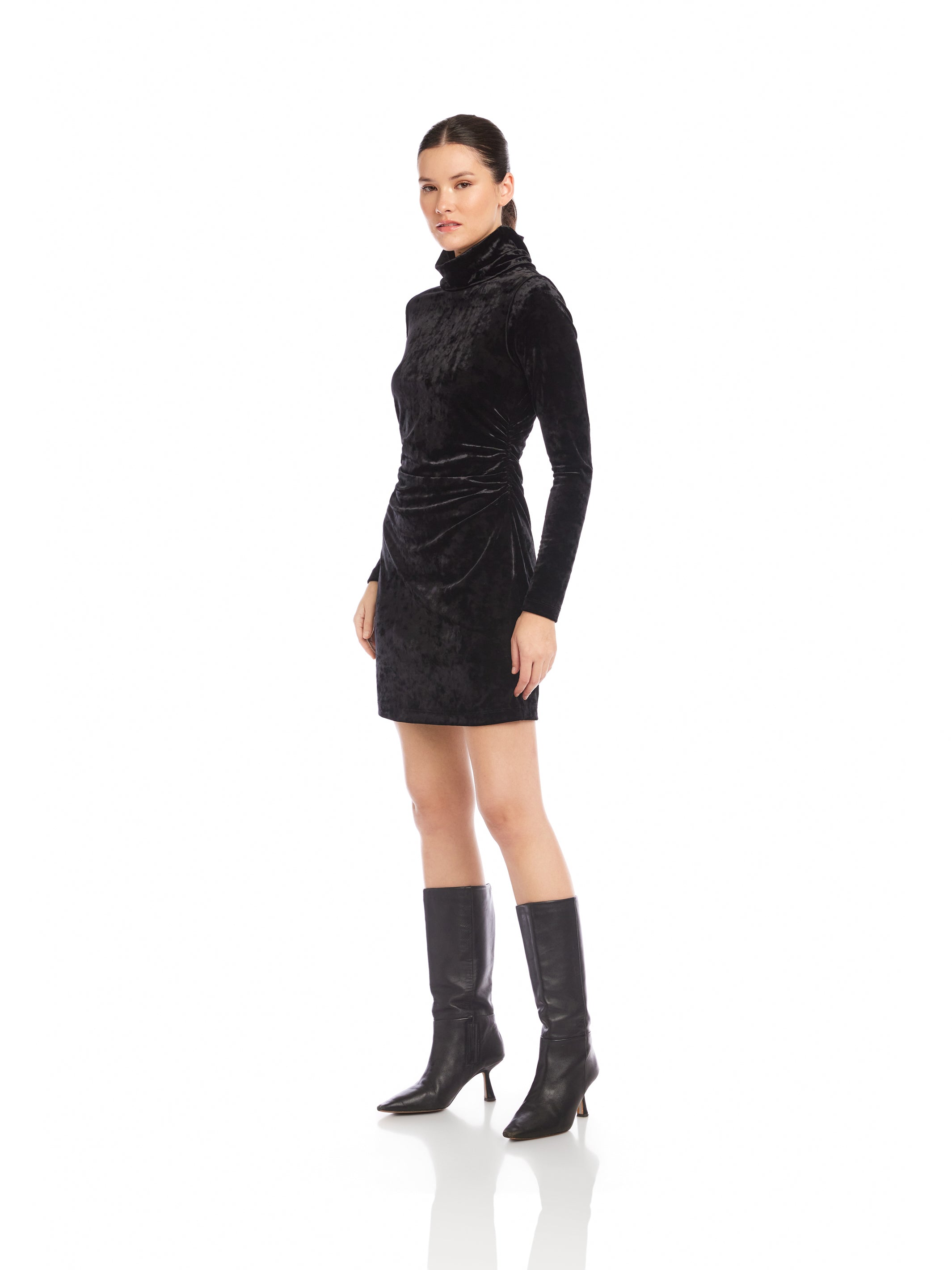 Beatrice Side-Shirred Dress