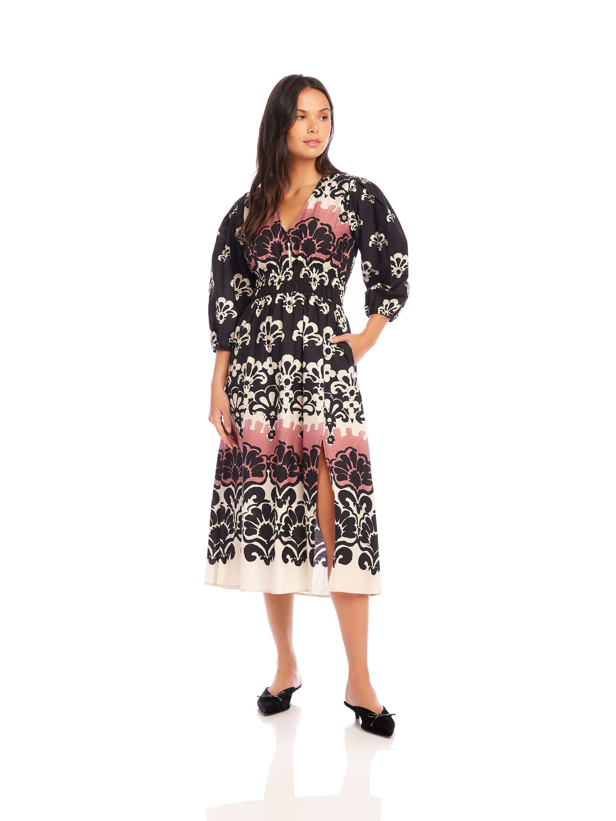 Lizbeth Shirred Waist Dress