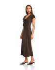 Emmeline Tie-Front Bias Dress
