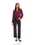 Scarlet Tie-Front Top