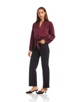 Scarlet Tie-Front Top