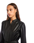 Jennifer Faux Leather Dress