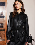 Jennifer Faux Leather Dress