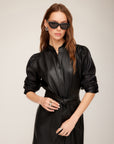 Jennifer Faux Leather Dress