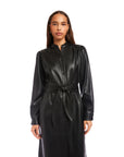 Jennifer Faux Leather Dress