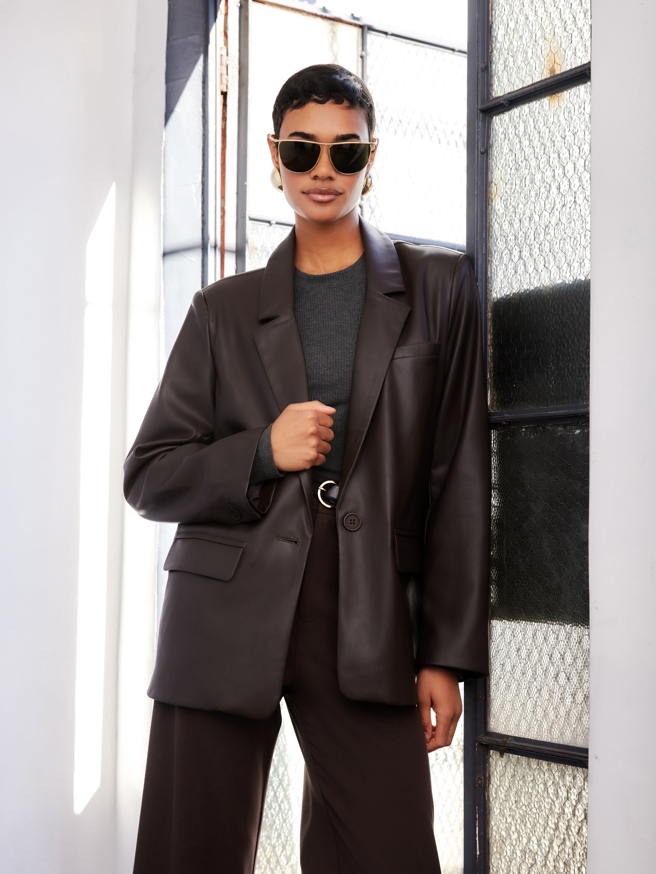 ジャケット・アウター Granhiert dark brown wool silk serge Granhiert dark brown wool silk serge | SHINYA