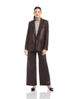 Regan Faux Leather Blazer