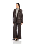 Regan Faux Leather Blazer