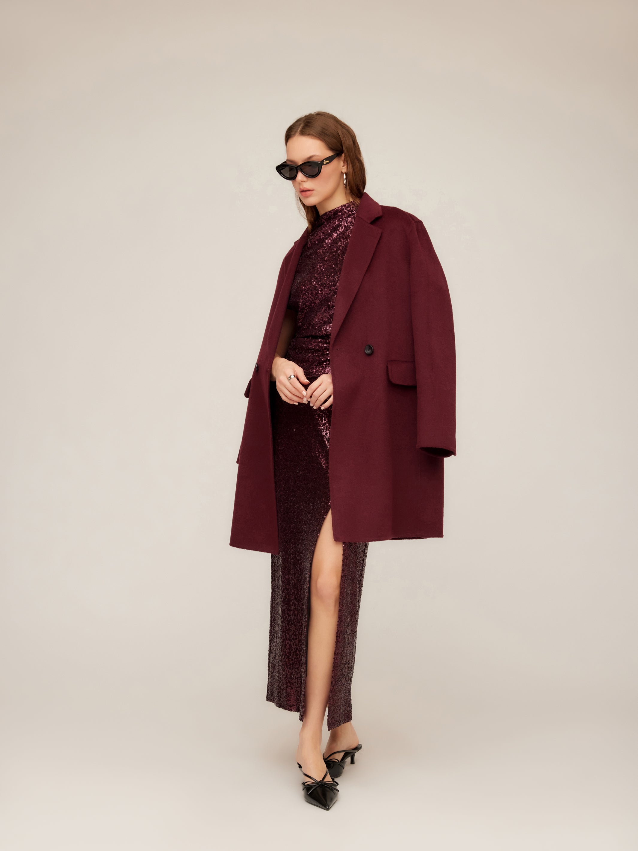 Row Brushed Coat