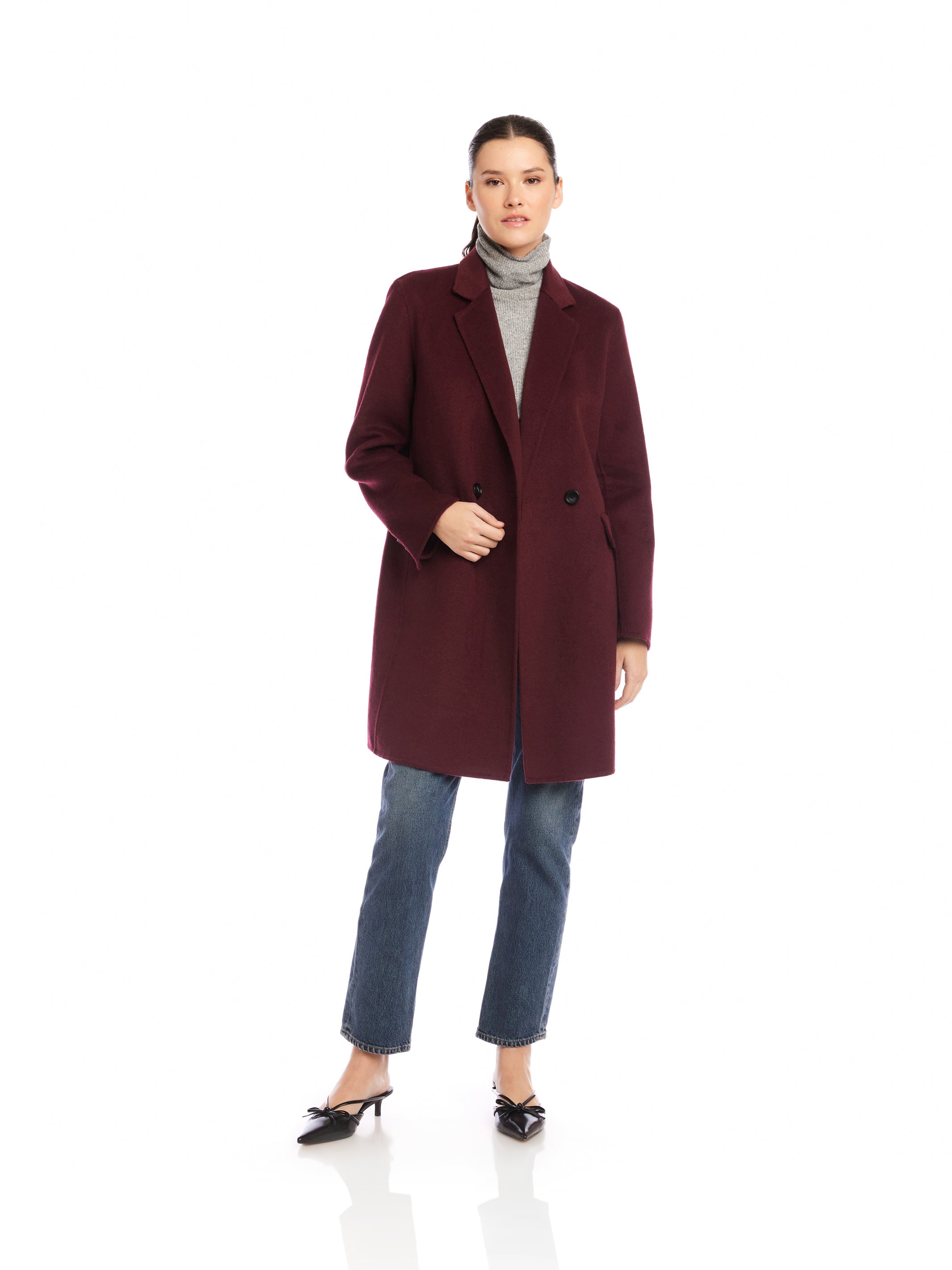Row Brushed Coat