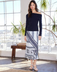 Mia Bias Midi Skirt