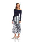 Mia Bias Midi Skirt