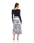 Mia Bias Midi Skirt