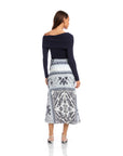 Mia Bias Midi Skirt