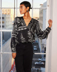Ines Drape Front Top