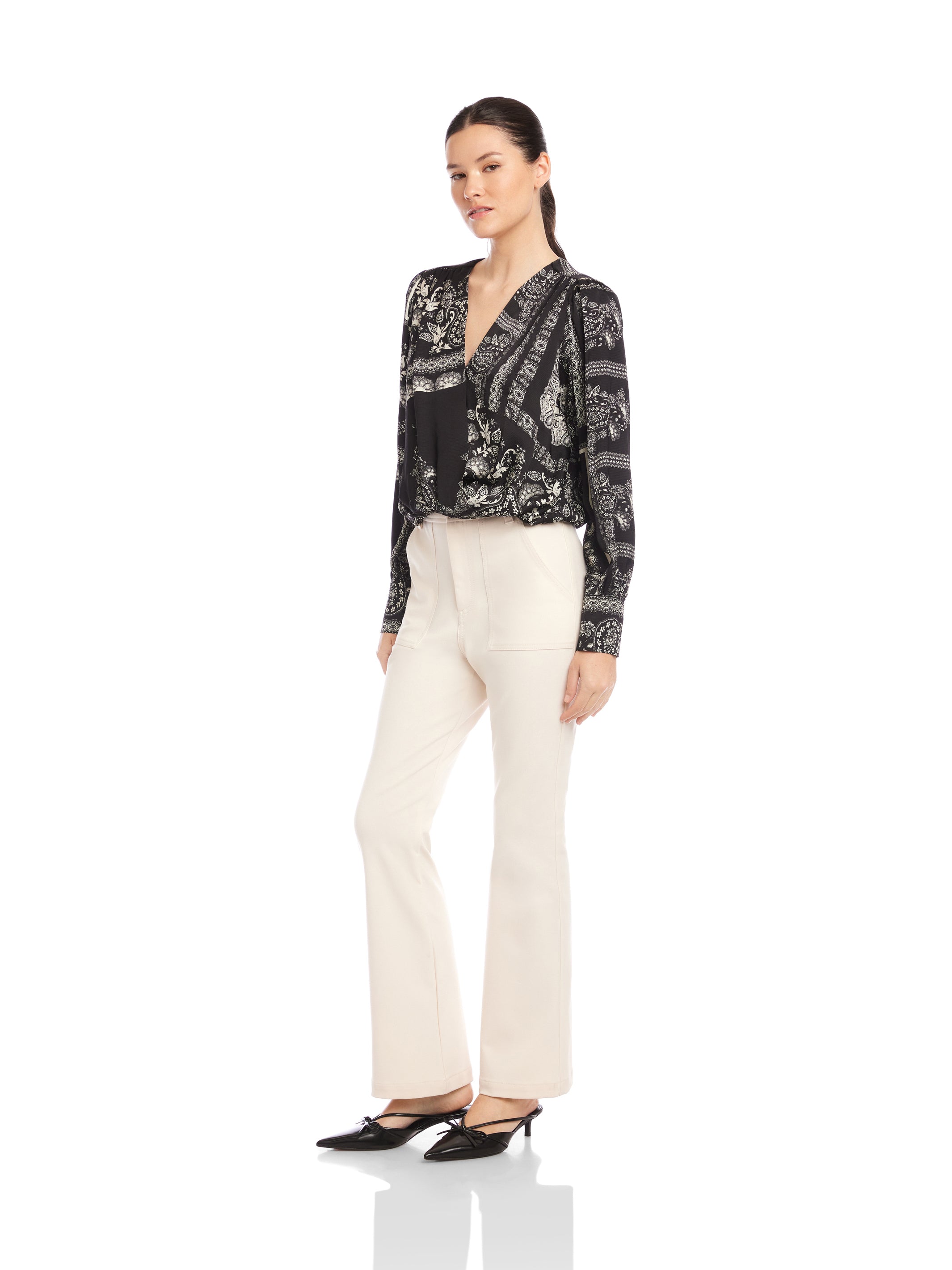 Ines Drape Front Top