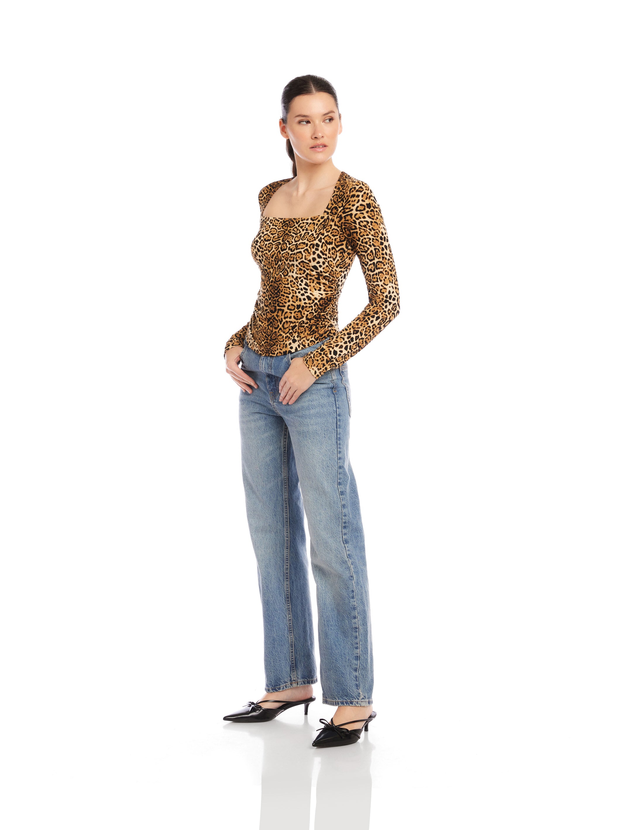 Cady Side-Shirred Top