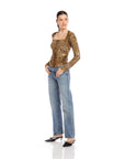 Cady Side-Shirred Top