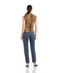 Paige Sleeveless Shirred Top