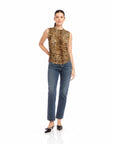 Paige Sleeveless Shirred Top