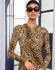 Kourtney Cross-Front Midi Dress