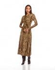 Kourtney Cross-Front Midi Dress
