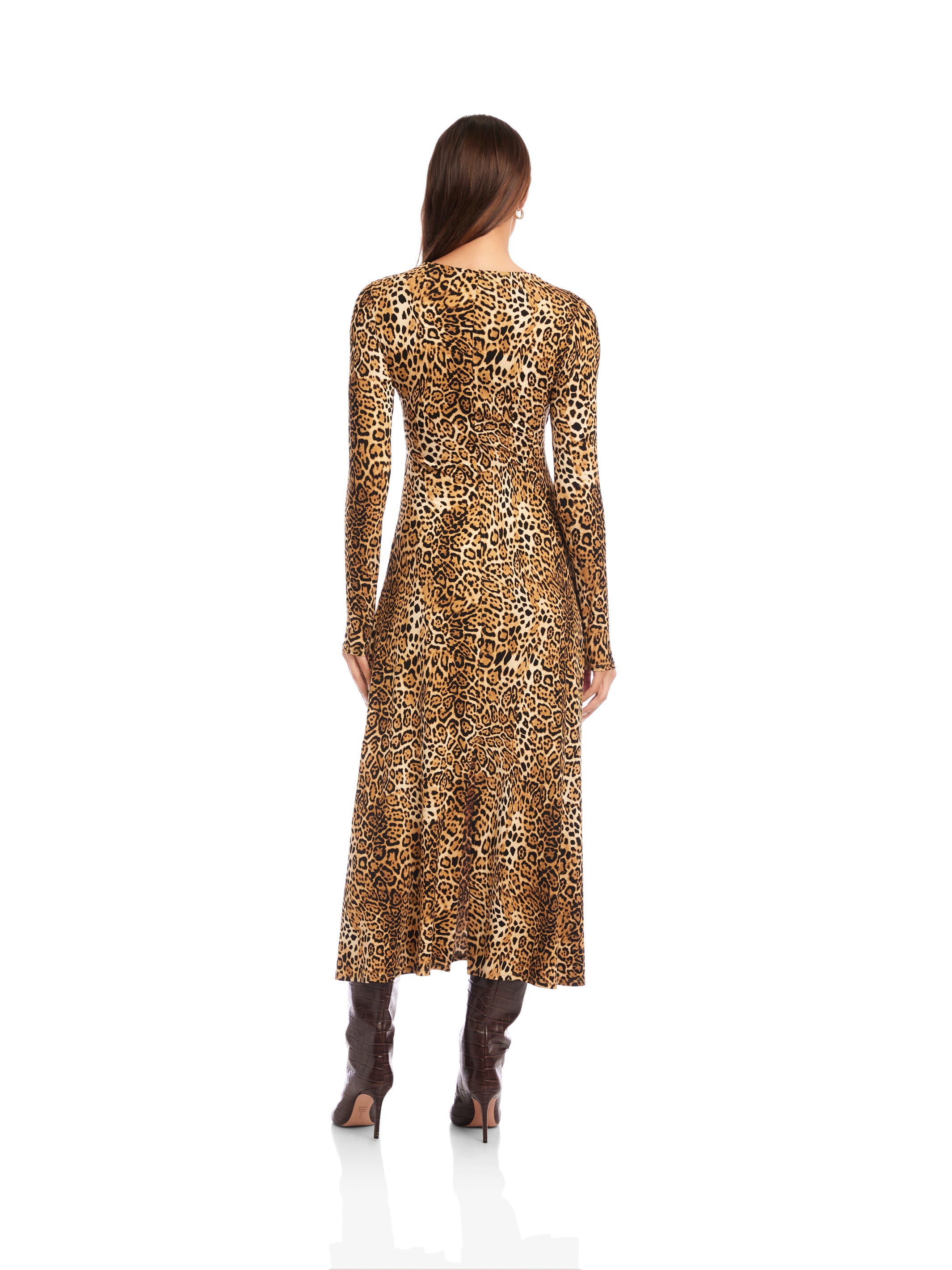 Kourtney Cross-Front Midi Dress