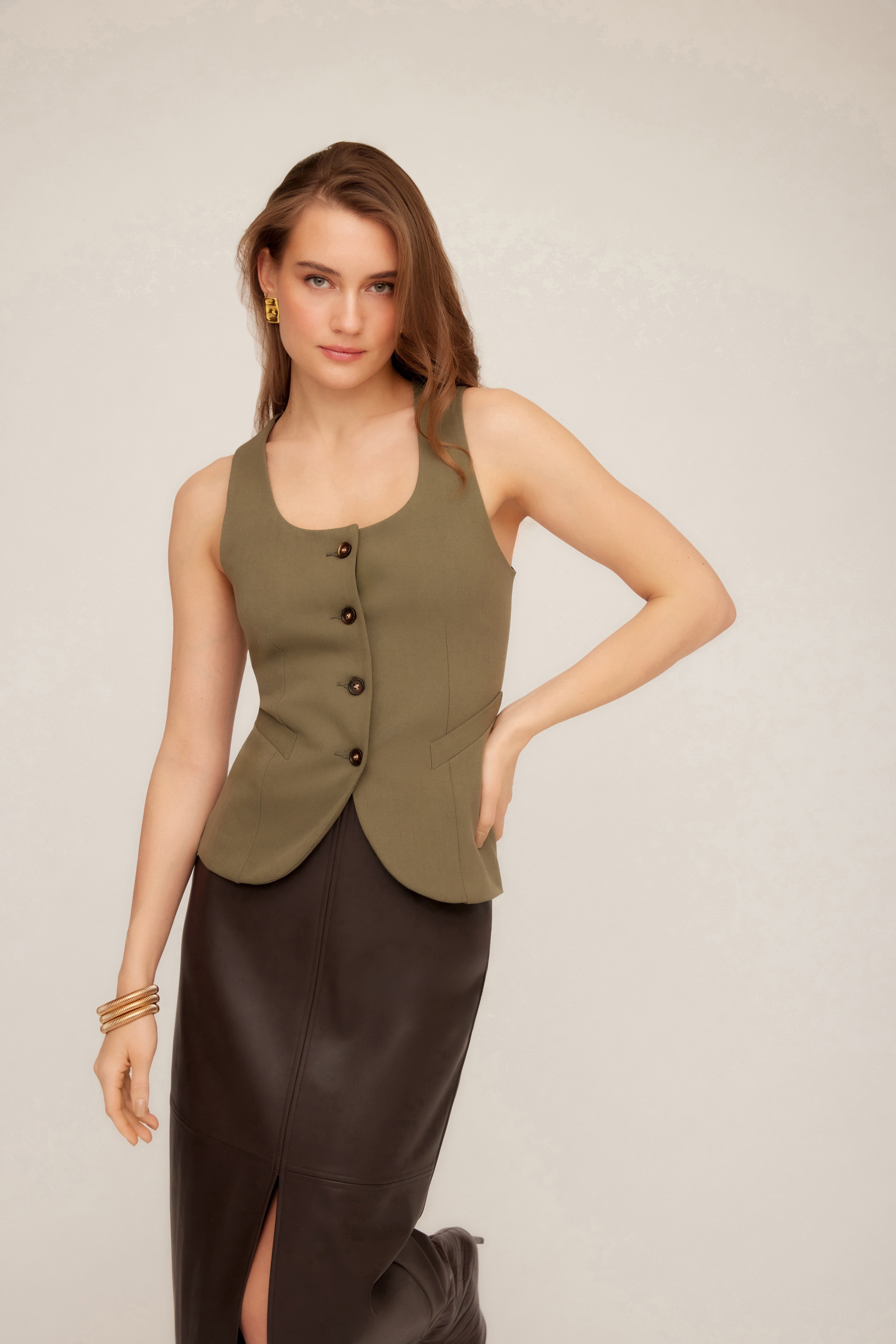 Joni Button-Up Vest