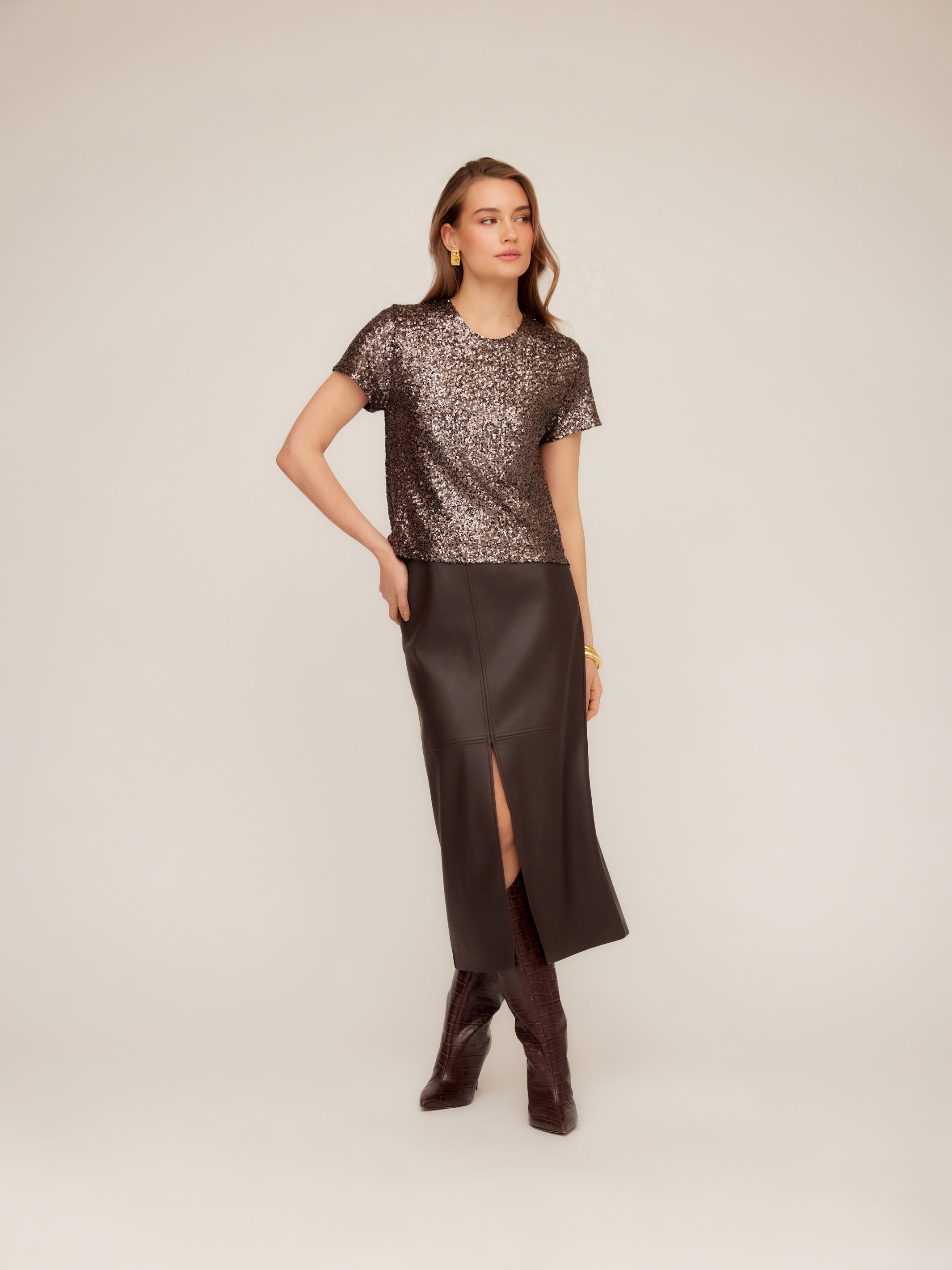 Stacey Sequin Top