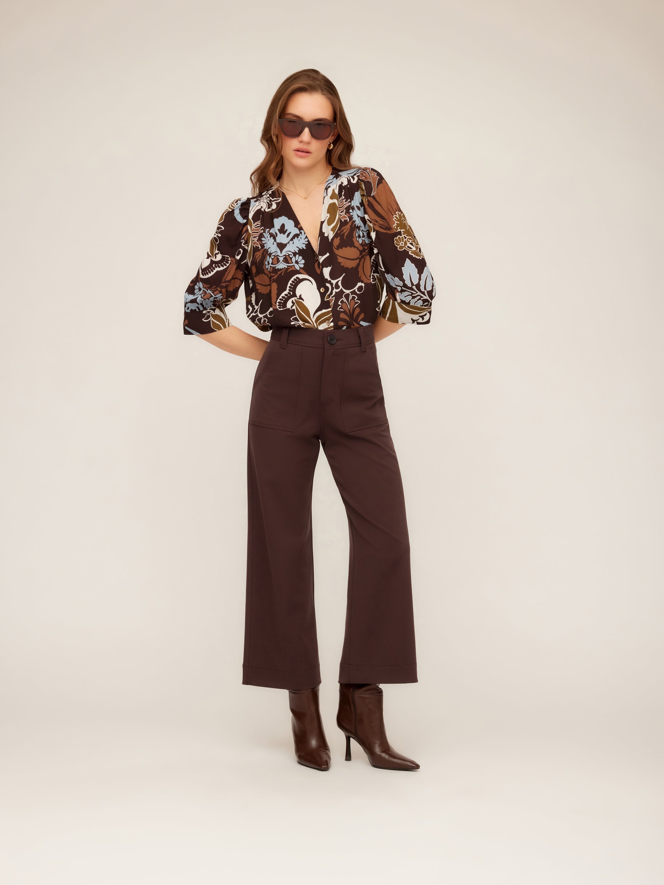 Norah Shirred Sleeve Top